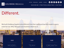 Tablet Screenshot of goldbergsegalla.com